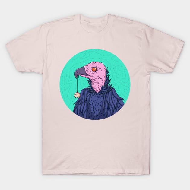 Psychedelic Vulture T-Shirt by artub